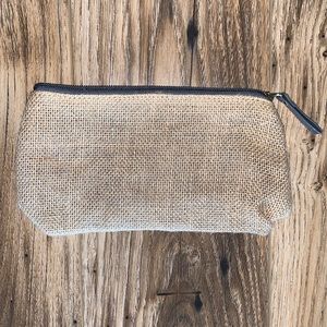 Alterna burlap makeup bag